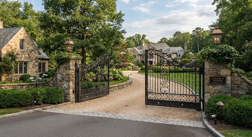 Gated entrance of a residential property