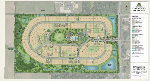 Master plan of a plotted land development